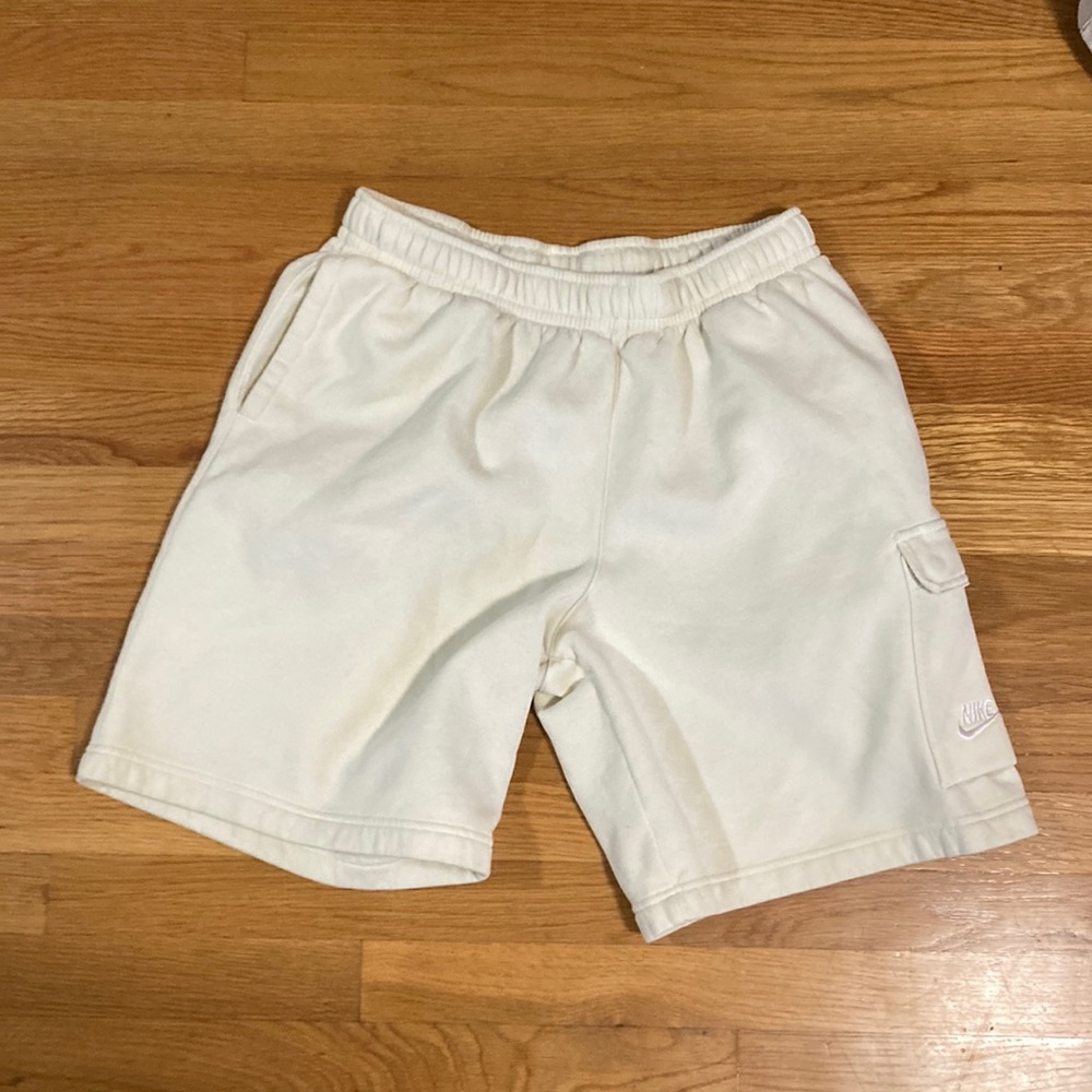 Nike Sportswear Tech Felt Shorts - Beige Color - Gently Used Condition
